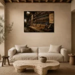 Premium Wall Art Yatay Html Edition – NM3-BRN-WW-H-004 presented in a sophisticated home setting