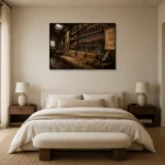 Premium Wall Art Yatay Html Edition – NM3-BRN-WW-H-004 showcased in an elegant minimalist interior
