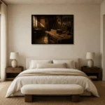 Premium Wall Art Yatay Html Edition – NM3-BRN-WW-H-005 showcased in an elegant minimalist interior