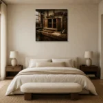 Premium Wall Art Kare Html Edition – NM3-BRN-WW-S-001 showcased in an elegant minimalist interior