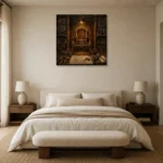 Premium Wall Art Kare Html Edition – NM3-BRN-WW-S-003 showcased in an elegant minimalist interior