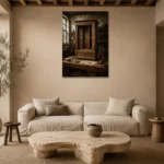 Premium Wall Art Dikey Html Edition – NM3-BRN-WW-V-001 presented in a sophisticated home setting