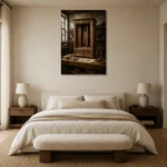 Premium Wall Art Dikey Html Edition – NM3-BRN-WW-V-001 showcased in an elegant minimalist interior