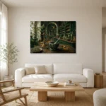 Premium Wall Art Yatay Html Edition – NM3-GRN-AC-H-002 styled in a refined neutral interior