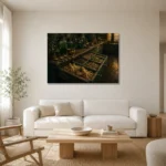 Premium Wall Art Yatay Html Edition – NM3-GRN-AC-H-004 styled in a refined neutral interior