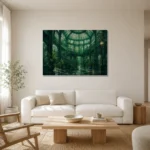 Premium Wall Art Yatay Html Edition – NM3-GRN-EG-H-002 styled in a refined neutral interior