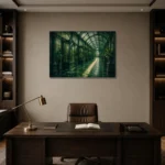 Premium Wall Art Yatay Html Edition – NM3-GRN-EG-H-003 displayed in a contemporary gallery-inspired room