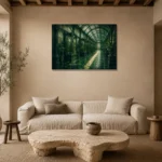 Premium Wall Art Yatay Html Edition – NM3-GRN-EG-H-003 presented in a sophisticated home setting