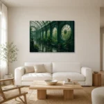 Premium Wall Art Yatay Html Edition – NM3-GRN-EG-H-004 styled in a refined neutral interior