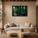 Premium Wall Art Yatay Html Edition – NM3-GRN-EG-H-005 presented in a sophisticated home setting