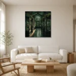 Premium Wall Art Kare Html Edition – NM3-GRN-EG-S-003 styled in a refined neutral interior