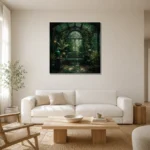 Premium Wall Art Kare Html Edition – NM3-GRN-EG-S-005 styled in a refined neutral interior