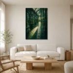 Premium Wall Art Dikey Html Edition – NM3-GRN-EG-V-003 styled in a refined neutral interior