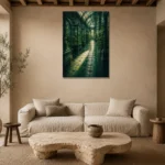 Premium Wall Art Dikey Html Edition – NM3-GRN-EG-V-003 presented in a sophisticated home setting