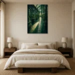 Premium Wall Art Dikey Html Edition – NM3-GRN-EG-V-003 showcased in an elegant minimalist interior
