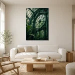 Premium Wall Art Dikey Html Edition – NM3-GRN-EG-V-004 styled in a refined neutral interior