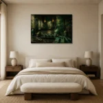 Premium Wall Art Yatay Html Edition – NM3-GRN-JT-H-002 showcased in an elegant minimalist interior