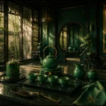 Jade Passage Complete Tea Service Green Dining Room Wall Art