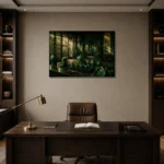 Premium Wall Art Yatay Html Edition – NM3-GRN-JT-H-005 displayed in a contemporary gallery-inspired room