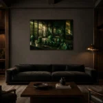 Premium Wall Art Yatay Html Edition – NM3-GRN-JT-H-005 shown in a warm modern interior