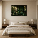 Premium Wall Art Yatay Html Edition – NM3-GRN-JT-H-005 showcased in an elegant minimalist interior
