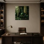 Premium Wall Art Kare Html Edition – NM3-GRN-JT-S-001 displayed in a contemporary gallery-inspired room