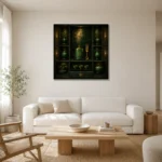 Premium Wall Art Kare Html Edition – NM3-GRN-JT-S-003 styled in a refined neutral interior