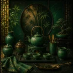 Jade Constellation Complete Tea Service Green Dining Room Wall Art