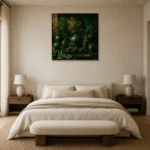 Premium Wall Art Kare Html Edition – NM3-GRN-JT-S-005 showcased in an elegant minimalist interior