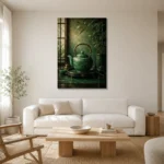 Premium Wall Art Dikey Html Edition – NM3-GRN-JT-V-001 styled in a refined neutral interior