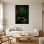 Premium Wall Art Dikey Html Edition – NM3-GRN-JT-V-002 styled in a refined neutral interior