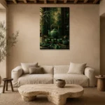 Premium Wall Art Dikey Html Edition – NM3-GRN-JT-V-005 presented in a sophisticated home setting