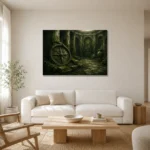 Premium Wall Art Yatay Html Edition – NM3-GRN-MR-H-003 styled in a refined neutral interior