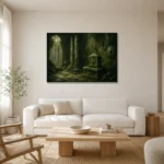 Premium Wall Art Yatay Html Edition – NM3-GRN-MR-H-005 styled in a refined neutral interior