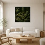 Premium Wall Art Kare Html Edition – NM3-GRN-MR-S-001 styled in a refined neutral interior