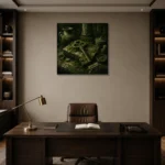 Premium Wall Art Kare Html Edition – NM3-GRN-MR-S-001 displayed in a contemporary gallery-inspired room