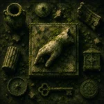 Mossbound Emblem Broken Classical Hand Green Living Room Wall Art