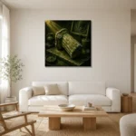 Premium Wall Art Kare Html Edition – NM3-GRN-MR-S-004 styled in a refined neutral interior