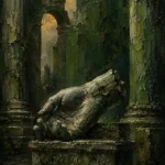 Mossbound Threshold Broken Classical Hand Green Living Room Wall Art