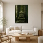 Premium Wall Art Dikey Html Edition – NM3-GRN-MR-V-005 styled in a refined neutral interior
