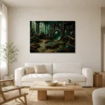 Premium Wall Art Yatay Html Edition – NM3-GRN-VC-H-001 styled in a refined neutral interior