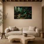 Premium Wall Art Yatay Html Edition – NM3-GRN-VC-H-001 presented in a sophisticated home setting