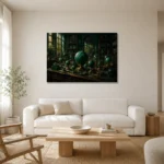 Premium Wall Art Yatay Html Edition – NM3-GRN-VC-H-002 styled in a refined neutral interior
