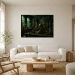 Premium Wall Art Yatay Html Edition – NM3-GRN-VC-H-003 styled in a refined neutral interior