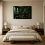 Premium Wall Art Yatay Html Edition – NM3-GRN-VC-H-003 showcased in an elegant minimalist interior