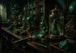 Verdant Interlude Magnifying Glass Green Home Office Wall Art