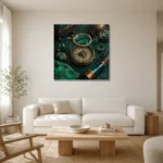 Premium Wall Art Kare Html Edition – NM3-GRN-VC-S-001 styled in a refined neutral interior