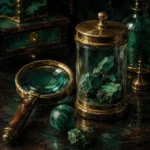 Verdant Study Magnifying Glass Green Home Office Wall Art