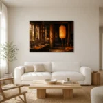 Premium Wall Art Yatay Html Edition – NM3-ORG-AL-H-001 styled in a refined neutral interior