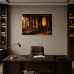 Premium Wall Art Yatay Html Edition – NM3-ORG-AL-H-001 displayed in a contemporary gallery-inspired room